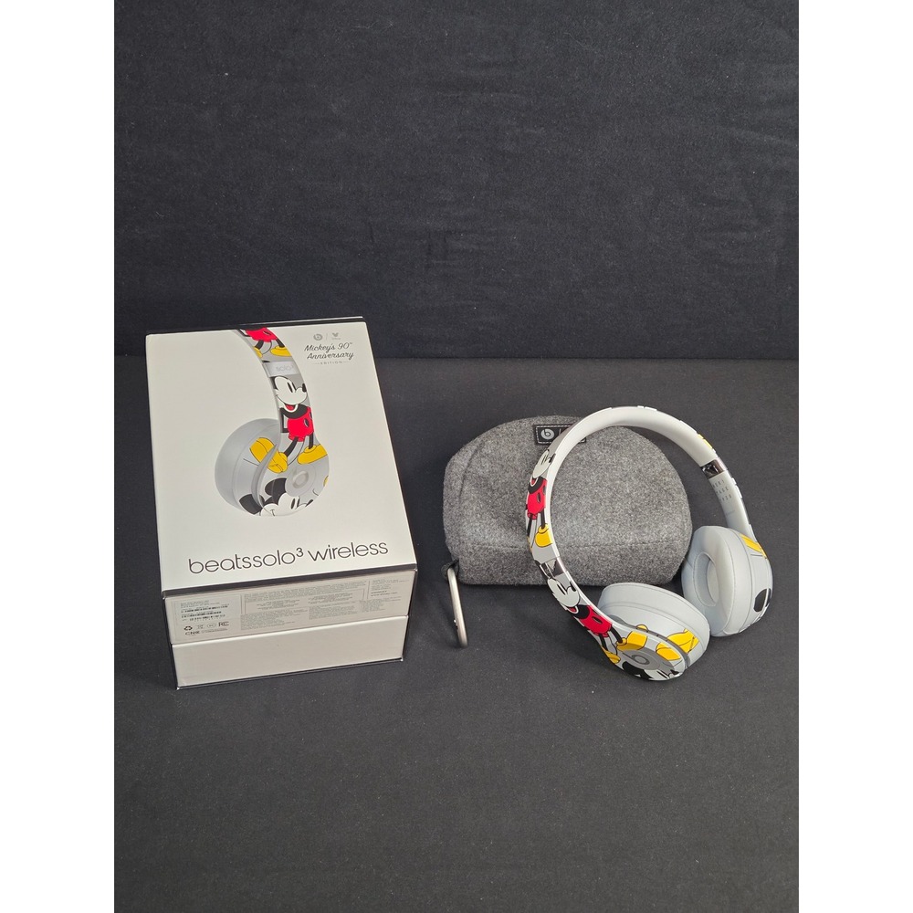 Beats Solo3 Wireless Mickey's 90th Anniversary Edition Grey Headphones MU8X2LL/A